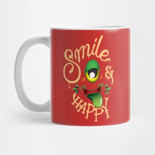 Smile Happy One Eye Monster Mug